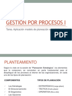 Tarea. Aplicación Modelo Planeación Estratégica 2 Nivel