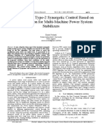 Adaptive Fuzzy Type-2 Synergetic Control Based On Bat Optimization For Multi-Machine Power System Stabilizers