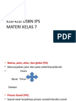 KISI-KISI USBN IPS-Materi Kelas 7