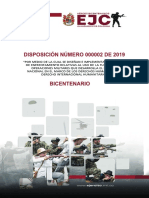 Disposición RDE Uso Fuerza Bicentenario JEMPP CEDE11