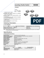 Sealed Surface-Mounting Tactile Switch B3SN