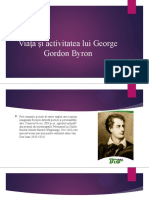 Viața Și Activitatea Lui George Gordon Byron