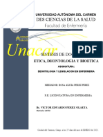 Sintesis Del Documento - Deontologia y Legislacion en Enfermeria - Victor Olaeta