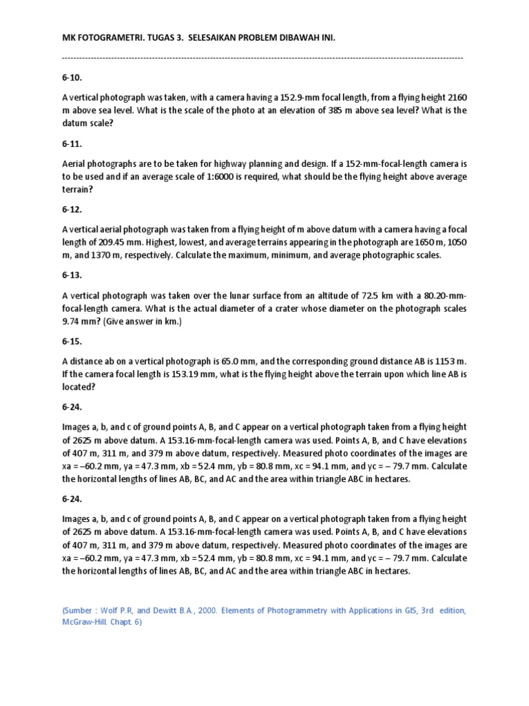 Vertical Photography in GIS Applications | PDF | Sea Level | Height