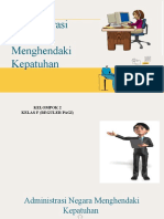 Administrasi Negara Menghendaki Kepatuhan