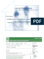 Dossie Evidencias Cientificas Homeopatia Revista APHBrasil Completa