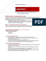 EDLD 5352 Week 2 Curriculum Alignment and Planning As An Instructional Leader Assignment