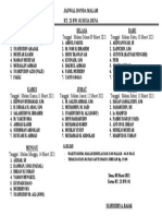 JADWAL RONDA MALAM RT 21