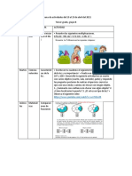 Semana de actividades del 19 al 23 de abril del 2021