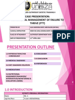 Case Presentation: Nutritional Management of Failure To Thrive (FTT)