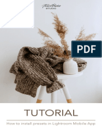 Tutorial: How To Install Presets in Lightroom Mobile App
