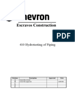 Escravos Construction Group: 410 Hydrotesting of Piping