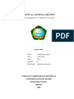 CJR QUANTITATIVE Ajeng Tasia Larasati - 0304172096