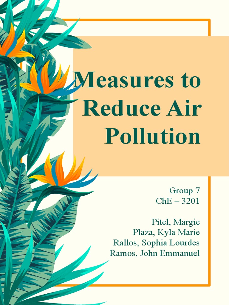 Effective Strategies to Combat Air Pollution | PDF | Incineration ...