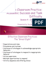 Classroom Module 8 Task Difficulty