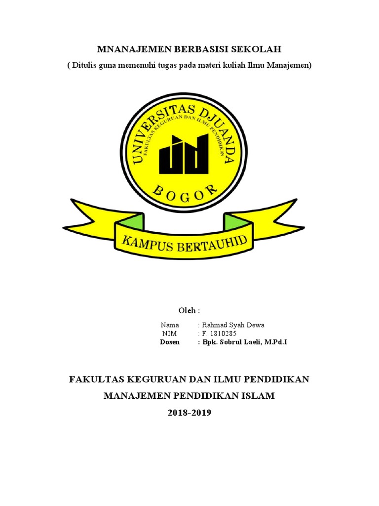 Keunggulan Manajemen Berbasis Sekolah | PDF