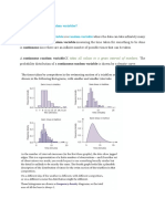 Continuous Random Variables