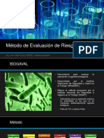 Método de Evaluación de Riesgo Biológico: Ing. Juan Pablo Caiza, MDOSI. - Higiene Industrial