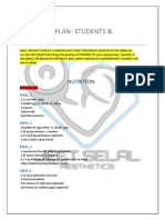 Nutrition Plan Jeet Selal