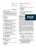 Laboratorio de Química - Prueba Diagnóstica Grado 10