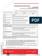 12 Análisis Del Cálculo Informático de Estructuras 2020-2021