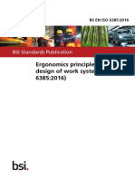 Ergonomics Principles in The Design of Work Systems (ISO 6385:2016)