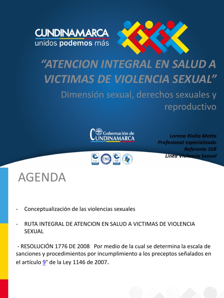1 ATENCION INTEGRAL EN SALUD A VICTIMAS DE VIOLENCIA SEXUAL ...