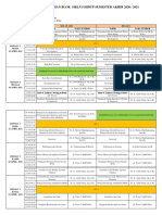 Jadwal Kuliah Blok Siklus Hidup Semester Akhir 2020 2021