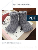 Tusindfryd S Warm Booties: Eng-Free Pattern by Pixen - DK