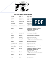 Paideia School 2021-2022 Calendar