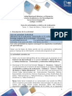 Guía de Actividades y Rubrica de Evaluación - Tarea 3 - Base de Datos y Tablas Dinámicas (1)