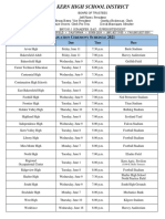 2021 Graduation Schedule