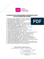Lista Electoral UPyD Cáceres 2011