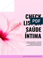 Check List Da Saúde Intima