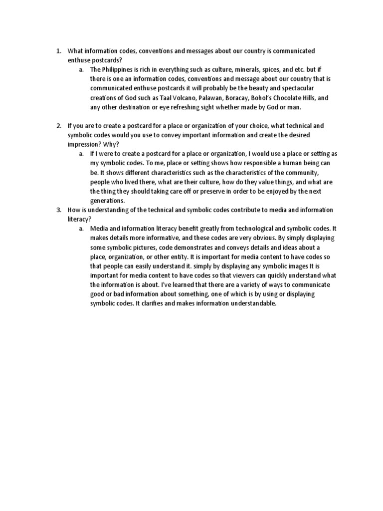 What Information Codes | PDF