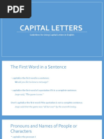 Guidelines For Using Capital Letters in English