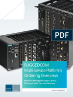 Ruggedcom Multi-Service Platforms Ordering Overview: Modular Managed Layer 2 and 3 Ethernet Switches and Routers