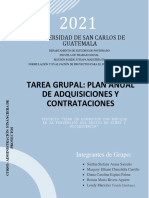 Plan Anual de Adqusiciones y Contrataciones