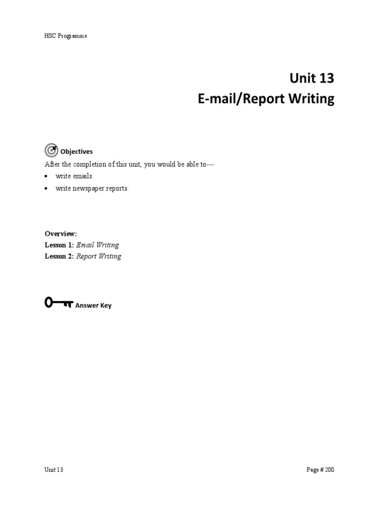 Email and Report Writing Guide | PDF | Business