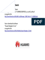 Download e instalação de software U2000 e Huawei Navigator