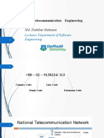 SWE 425: Telecommunication Engineering: Md. Habibur Rahman