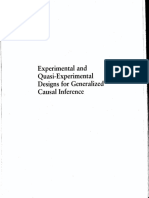Experimental and Quasi-Experimental Designs For Generalized Causal Inference by William R. Shadish, Thomas D. Cook, Donald Thomas Campbell