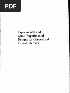 語学+参考書 Experimental and Quasi-Experimental Designs for Generalized Causal Inference Amazon.com: Experimental and Quasi-Experimental Designs for