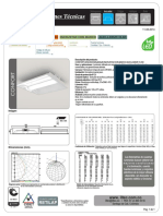 3002 CONFORT LENS E03 605x605x85 INCRUSTAR CON MARCO 2LED-LINE2R 15.3W