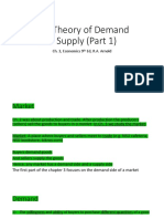 CH 3 The Theory of Demand and Supply Part 1