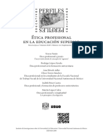 Ética Profesional en La Educación Superior: Tercera Época Volumen Número Suplemento