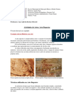 Aividades Artes 7 5 Ano Vespertino