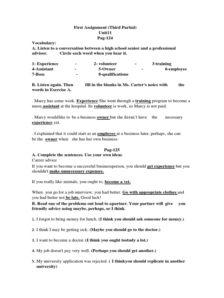 First Assignment | PDF | Career & Growth | Language Arts & Discipline