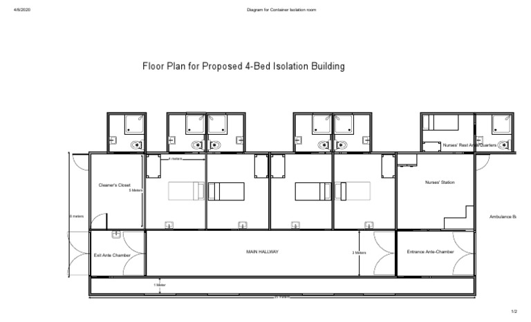 Isolation Room Floor Plan Diagram | PDF