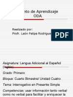 Objeto de Aprendizaje ODA: Realizado Por: Profr. León Felipe Rodríguez Flores